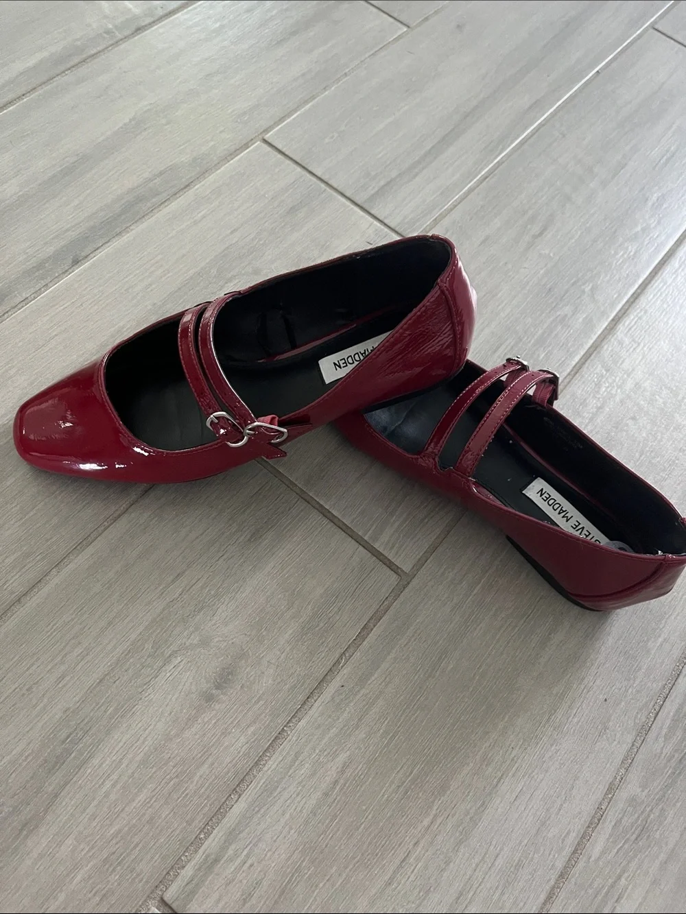 Steve Madden glossy red